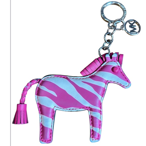 Michael Kors Pink Zebra Key Holder - Picture 1 of 10